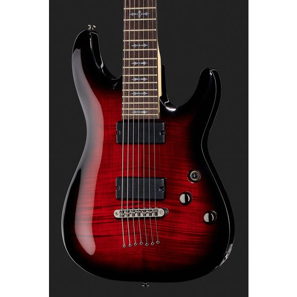 Schecter Demon-7 Crimson Red Burst