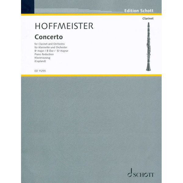 Schott Hoffmeister Klarinettenkonzert