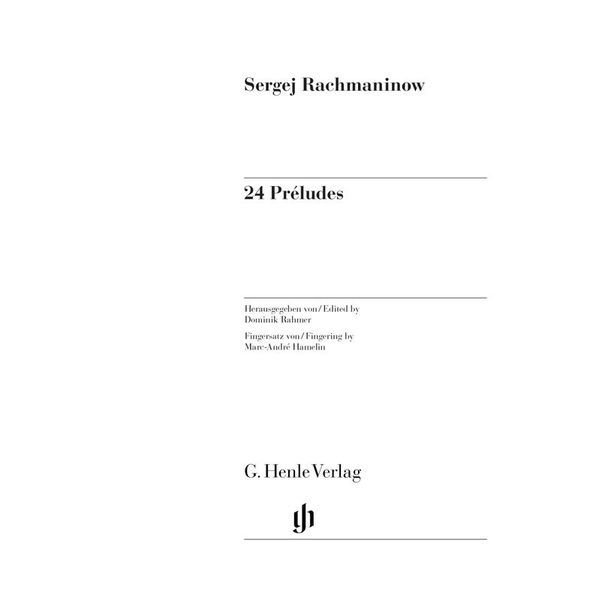 Henle Verlag Rachmaninow 24 Préludes