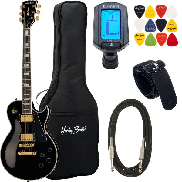 Harley Benton SC-500 BK Vintage Serie Bundle