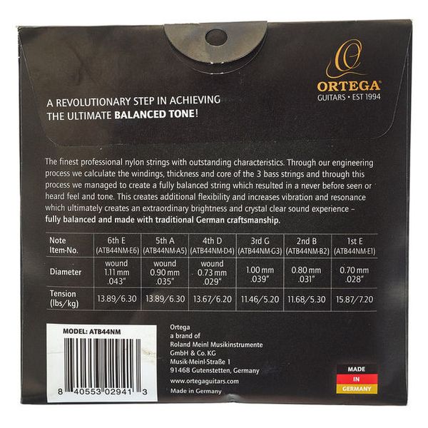 Ortega ATB44NM Guitar Strings