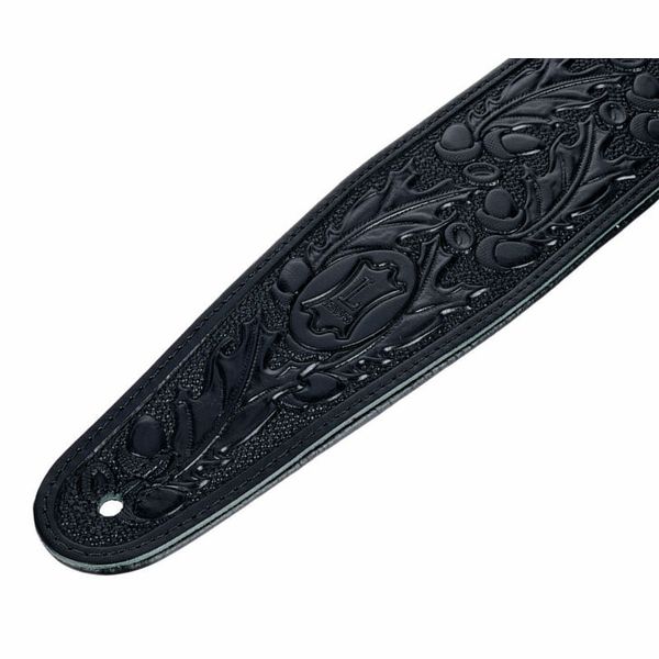 Levys Veg-Tan Leather Strap 3" BK