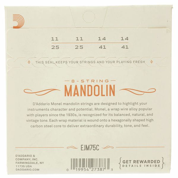 Daddario EJM75C Mandolin String Set