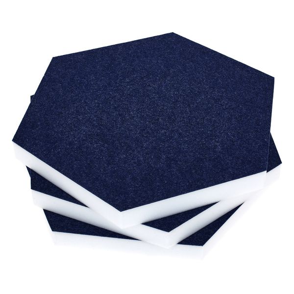 t.akustik Hexagon Melamine Dark Blue 25