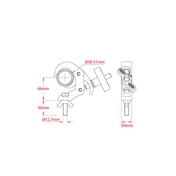 Doughty T58306 Quick Trigger Hook BK