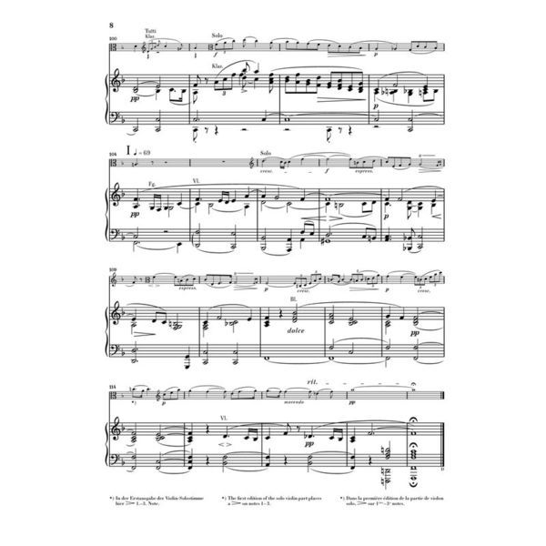 Henle Verlag Bruch Romanze F-Dur Viola