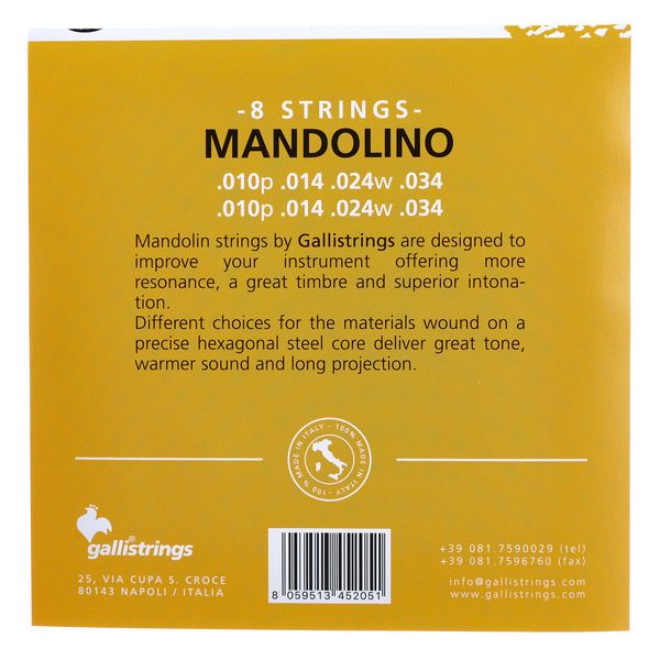 Galli Strings G1440 CL Mandolin Str. Light