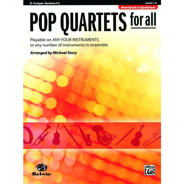 Alfred Music Publishing Pop Quartets For All Trumpet