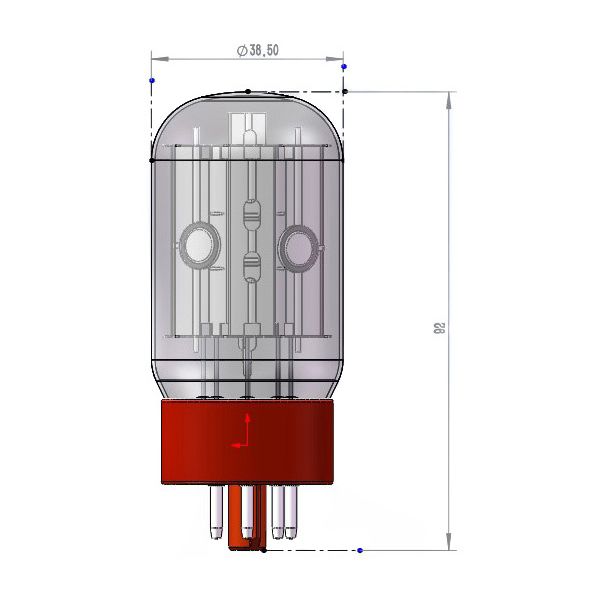 TAD 6L6WGC-STR Redbase Tube Duett