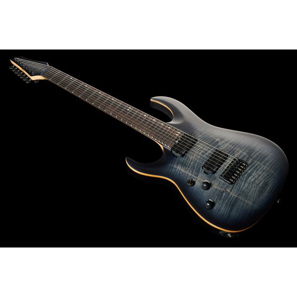 Harley Benton Amarok 7 LH BKNT Flame w/Case