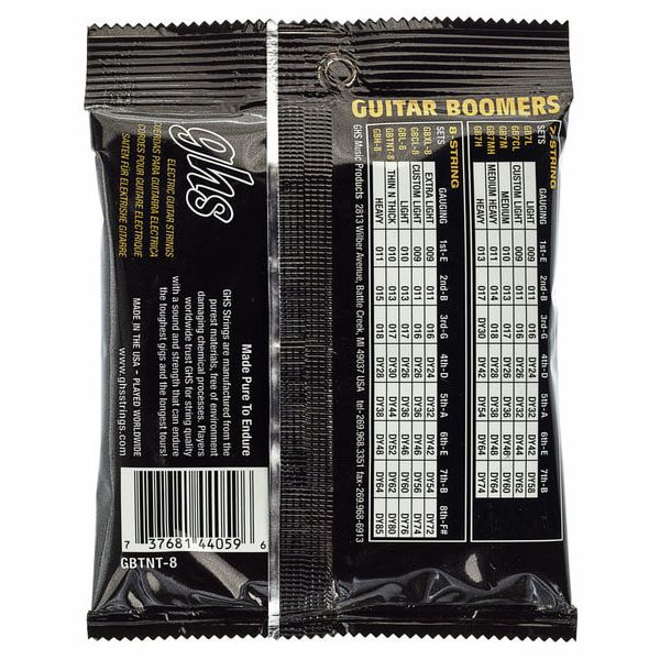GHS Boomers 8 Thin n Thick 10-80