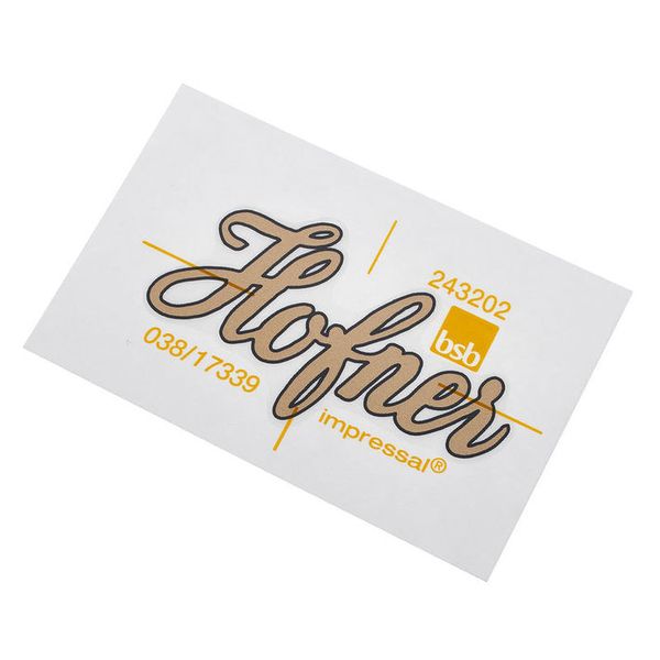 H&ouml;fner H65/40B Decal