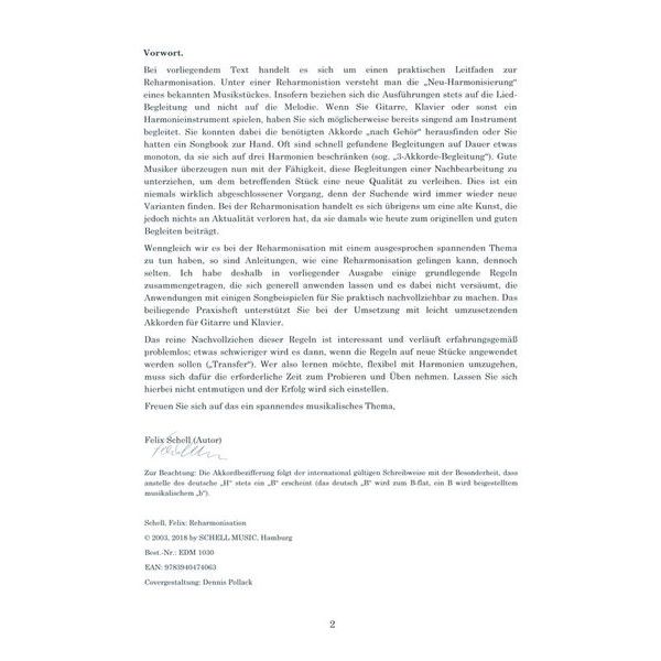 Schell Music Reharmonisation
