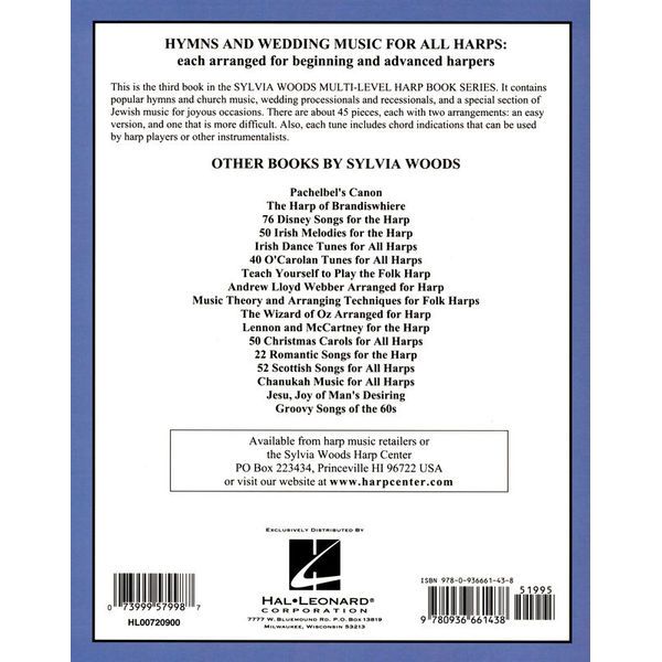 Hal Leonard Wedding Music for All Harps