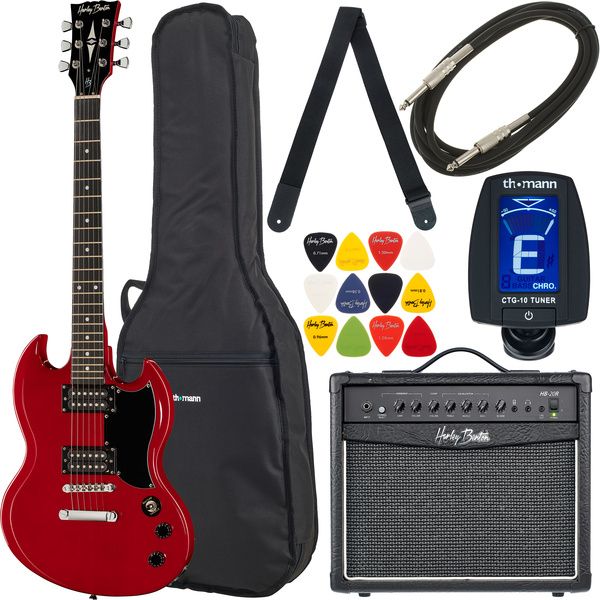Harley Benton DC-200 CH Student Serie Bundle