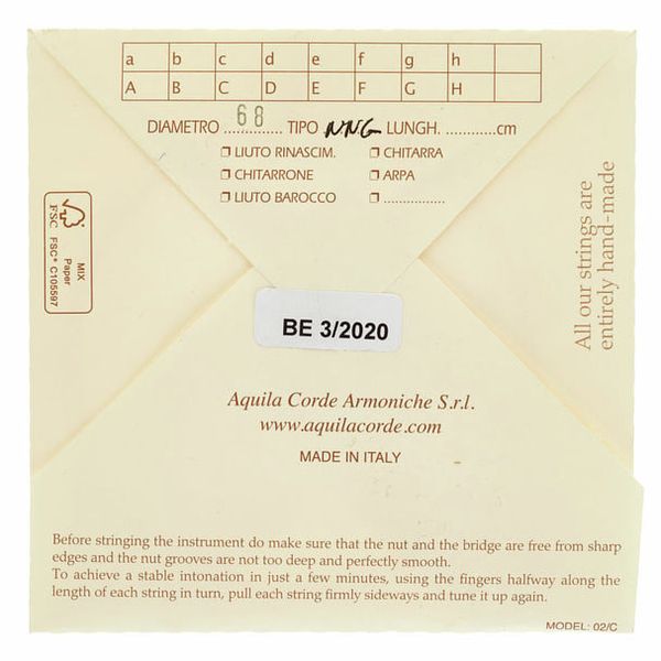 Aquila 68NNG New Nylgut Lute String