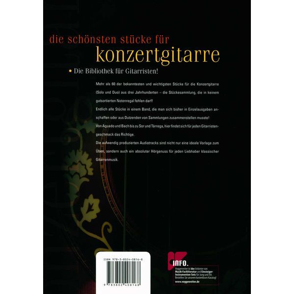 Voggenreiter Sch&ouml;nste Stücke Konzertgitarre