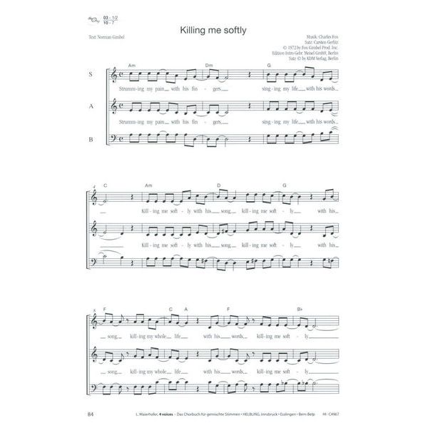 Helbling Verlag 4 Voices Chorbuch
