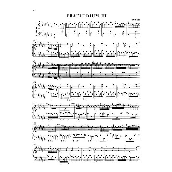 Henle Verlag Bach Wohltemperiert Klavier I