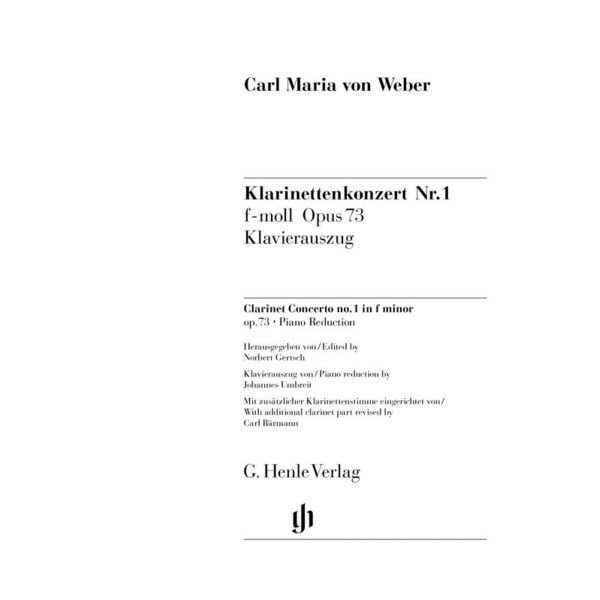 Henle Verlag Weber Clarinet Concerto No.1