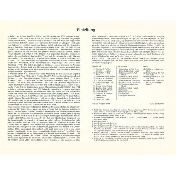 Breitkopf & Hrtel Walther Smtliche Orgelwerke 4
