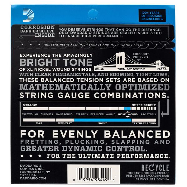 Daddario EXL160BT Balanced Tension