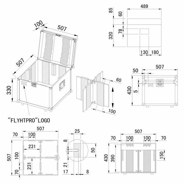 Flyht Pro Case for 4x Par 56 long