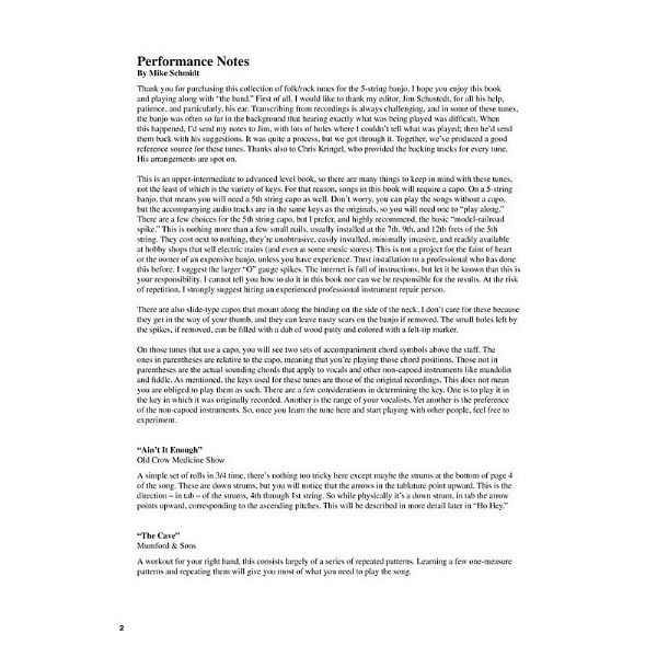 Hal Leonard Banjo Play-Along Folk Rock