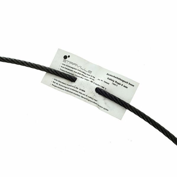 Stairville Safety Set 100cm/6mm Bk 10pcs