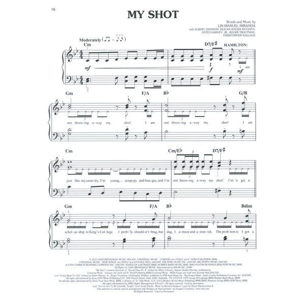 Faber Music Hamilton Piano Easy