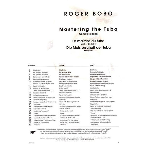 Editions Bim Mastering The Tuba