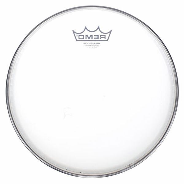 Remo 10" Ambassador Smooth White