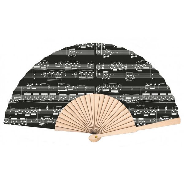agifty Hand Fan Sheet Music Black