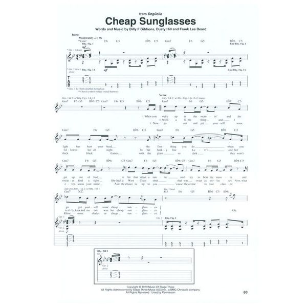 Hal Leonard ZZ Top Early Classics