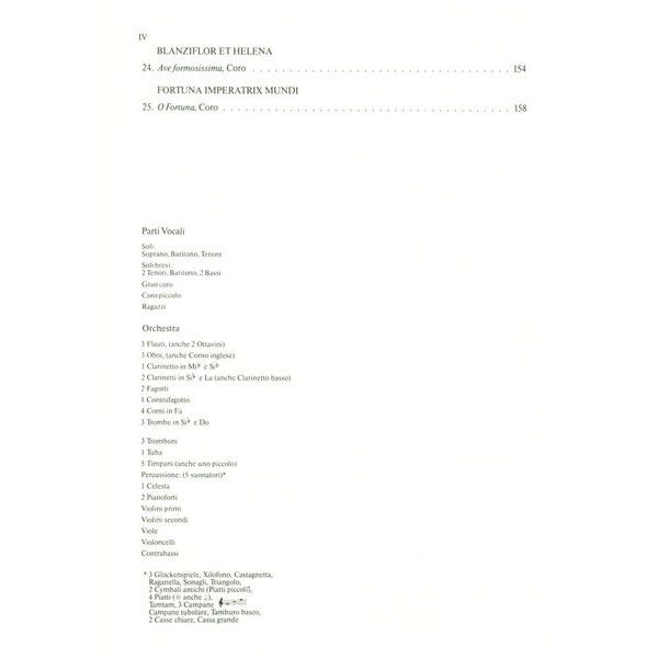 Edition Eulenburg Orff Carmina Burana