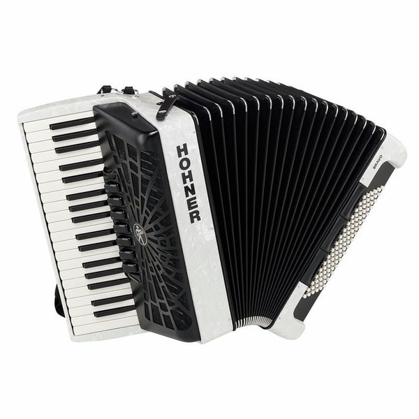 Hohner Bravo III 96 silent key white