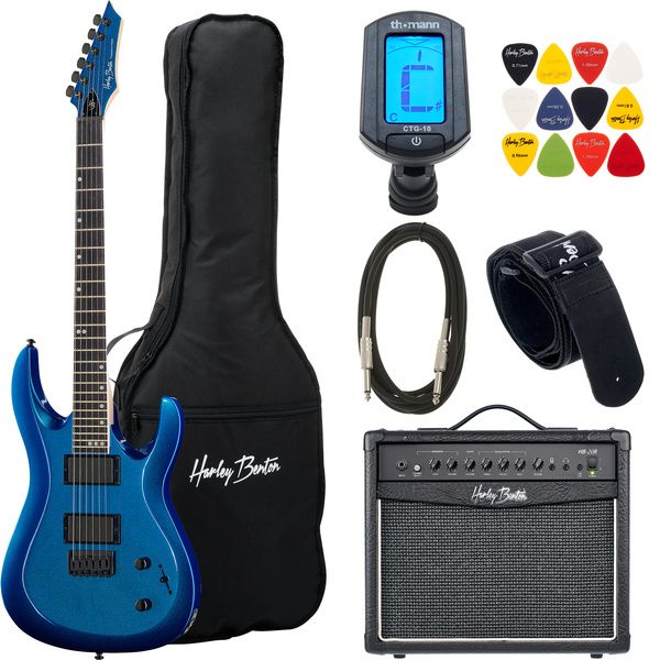 Harley Benton R-446 Blue Metallic Set