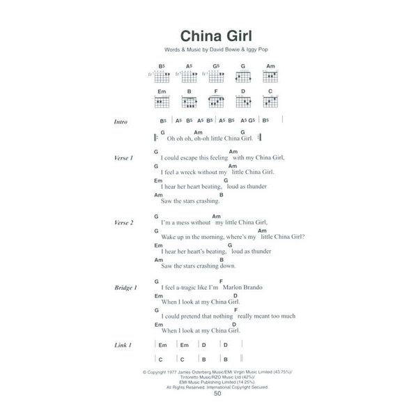 Wise Publications Little Black David Bowie