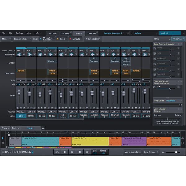 Toontrack Superior Drummer 3 Midi Edit.