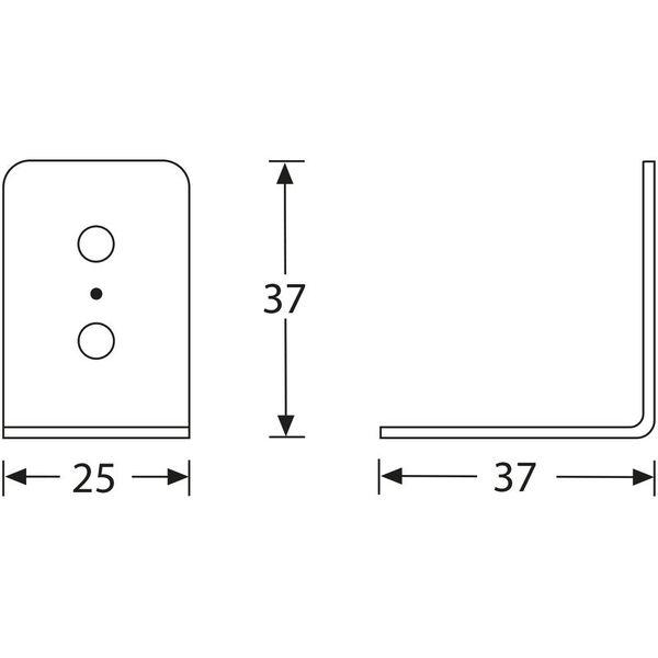 Adam Hall 40402 L-Corner 25 x 37