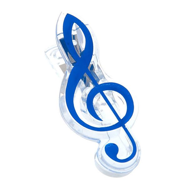 agifty Music Clip Violin Clef Blue