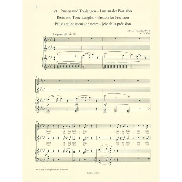 Breitkopf & Hrtel Wege zum Duettgesang