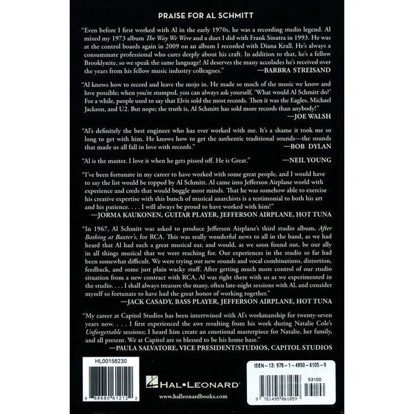 Hal Leonard Al Schmitt On The Record
