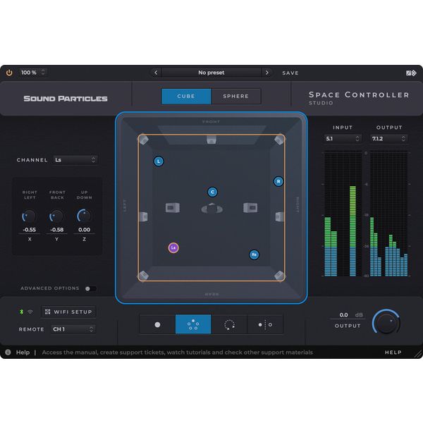 Sound Particles Space Controller Studio