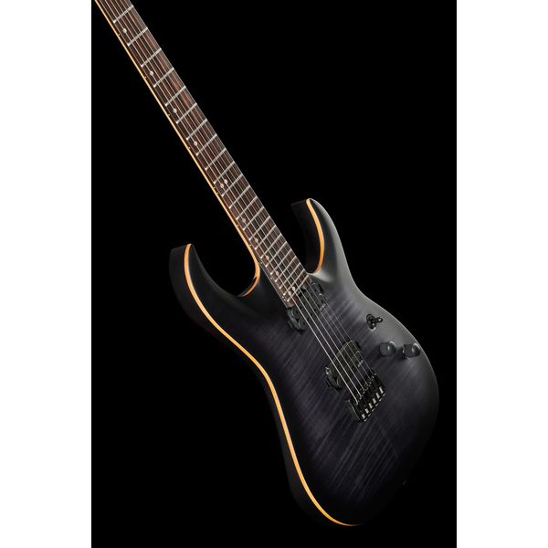 Harley Benton Amarok-6 BKNT Flame Bur w/Bag