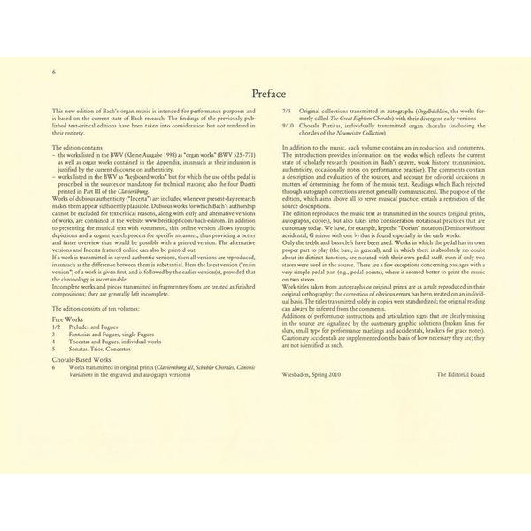 Breitkopf & Hrtel Bach Smtliche Orgelwerke 2