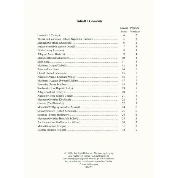 Friedrich Hofmeister Verlag Zum ben und Vorspielen Pos 1