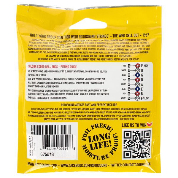 Rotosound Roto Yellows R10-8