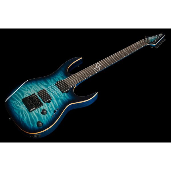 Solar Guitars S1.6AQOB Quilted Ocean Blue Br
