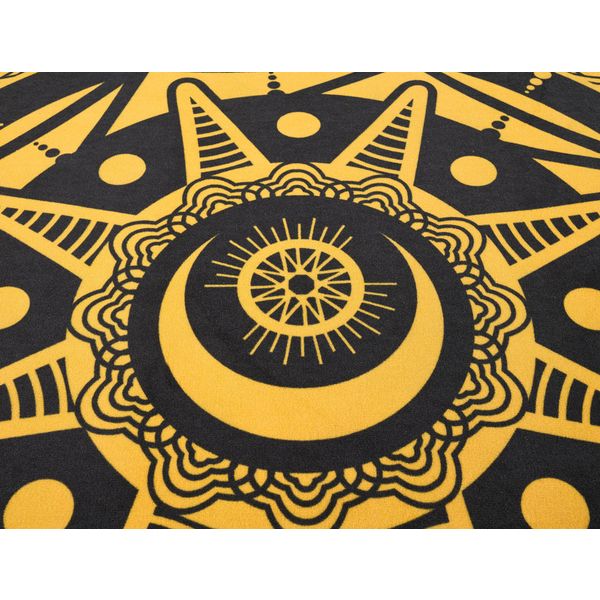 Zultan Drum Rug Black Orbit